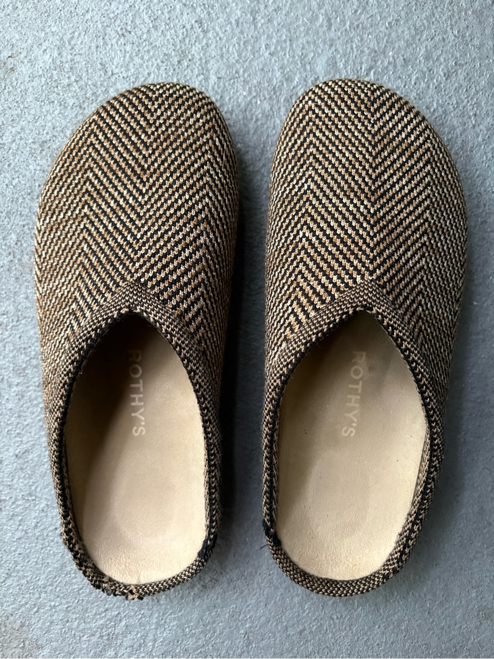 Rothy’s Casual Clog in Spice Herringbone🔥 Size 8